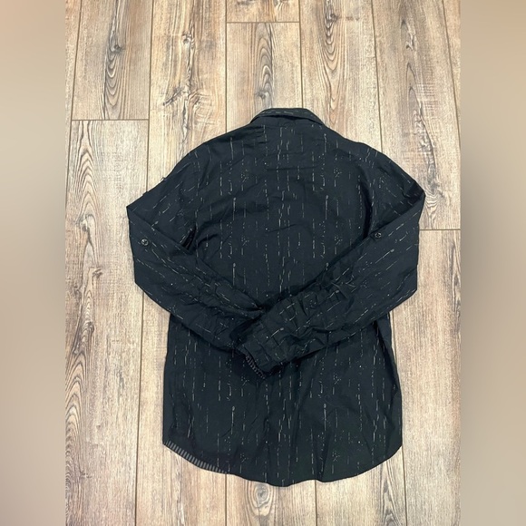 Fox Racing Men’s Black Long Sleeve Button Up Shirt Size L Casual Moto Style - Picture 2 of 10